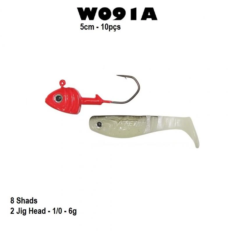 Isca Soft W091A com 5cm - 10pçs