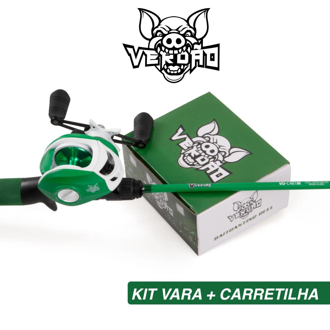 KIT VERDÃO carret + Vara <11.70 VAREJO>