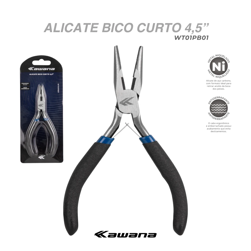 Alicate bico Multifuncional - #WT01PB01 - 11,40cm 4.5"