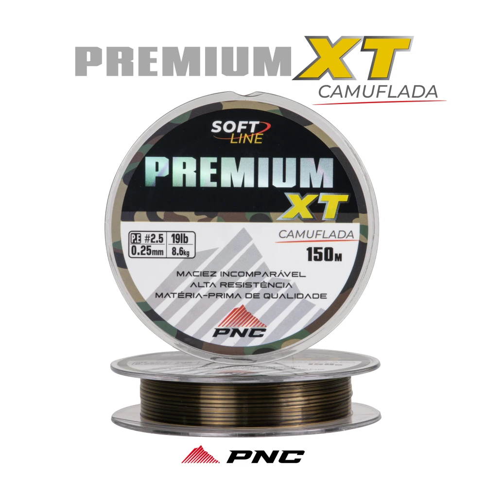 Linha PNC PremiumCAMUFLADA 300m DE 0.15 a 0.60mm