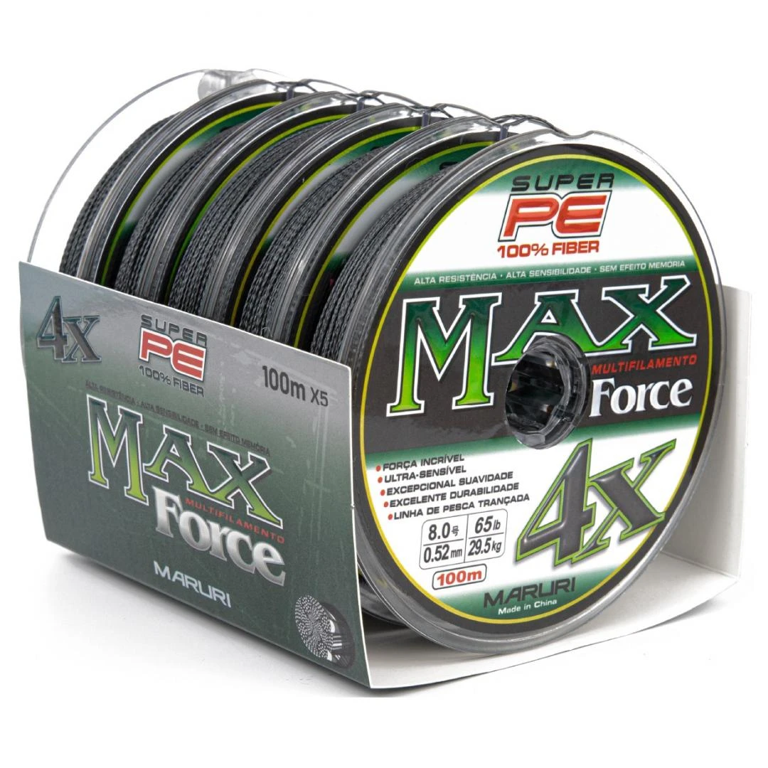 MULT 4X - 100m GREY (Caixa 5 pçs ) - PE MAX FORCE
