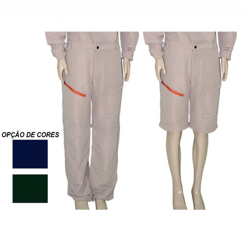 Calça bermuda de tactel KZ