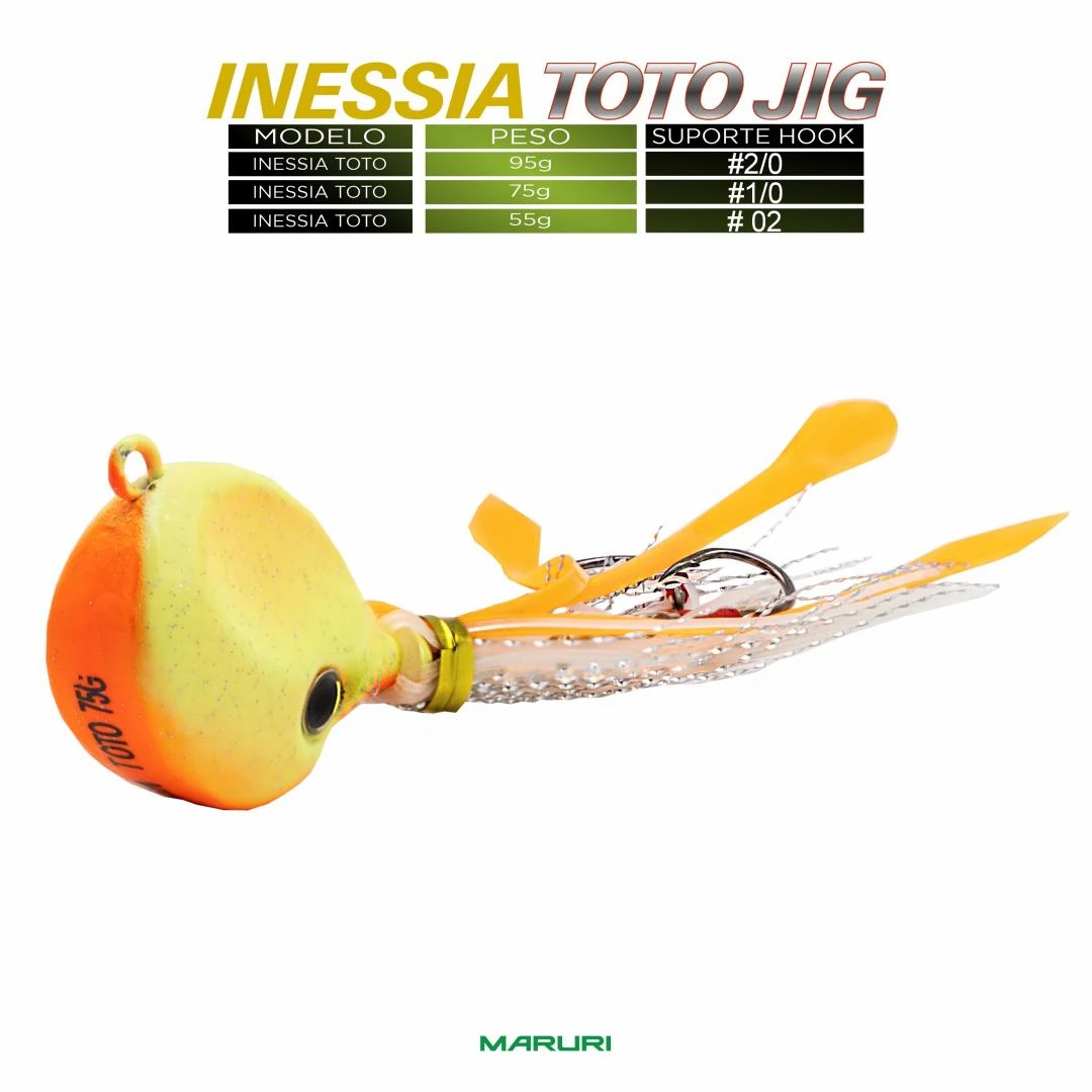 Jumping Jig Inessi Toto 55, 75 e 95g < OFERTA DE: 3.78 = 1.00 >