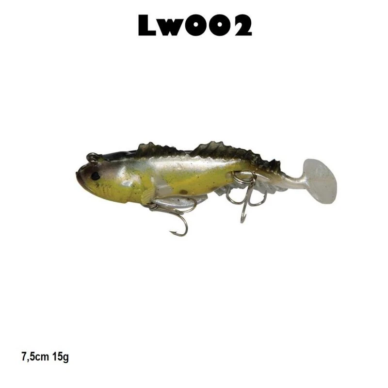 Isca Soft LW002 com 2 pçs 7,5cm 15g