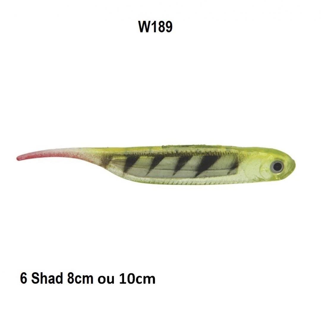 Isca Soft Bait W189 com 8 e 10cm