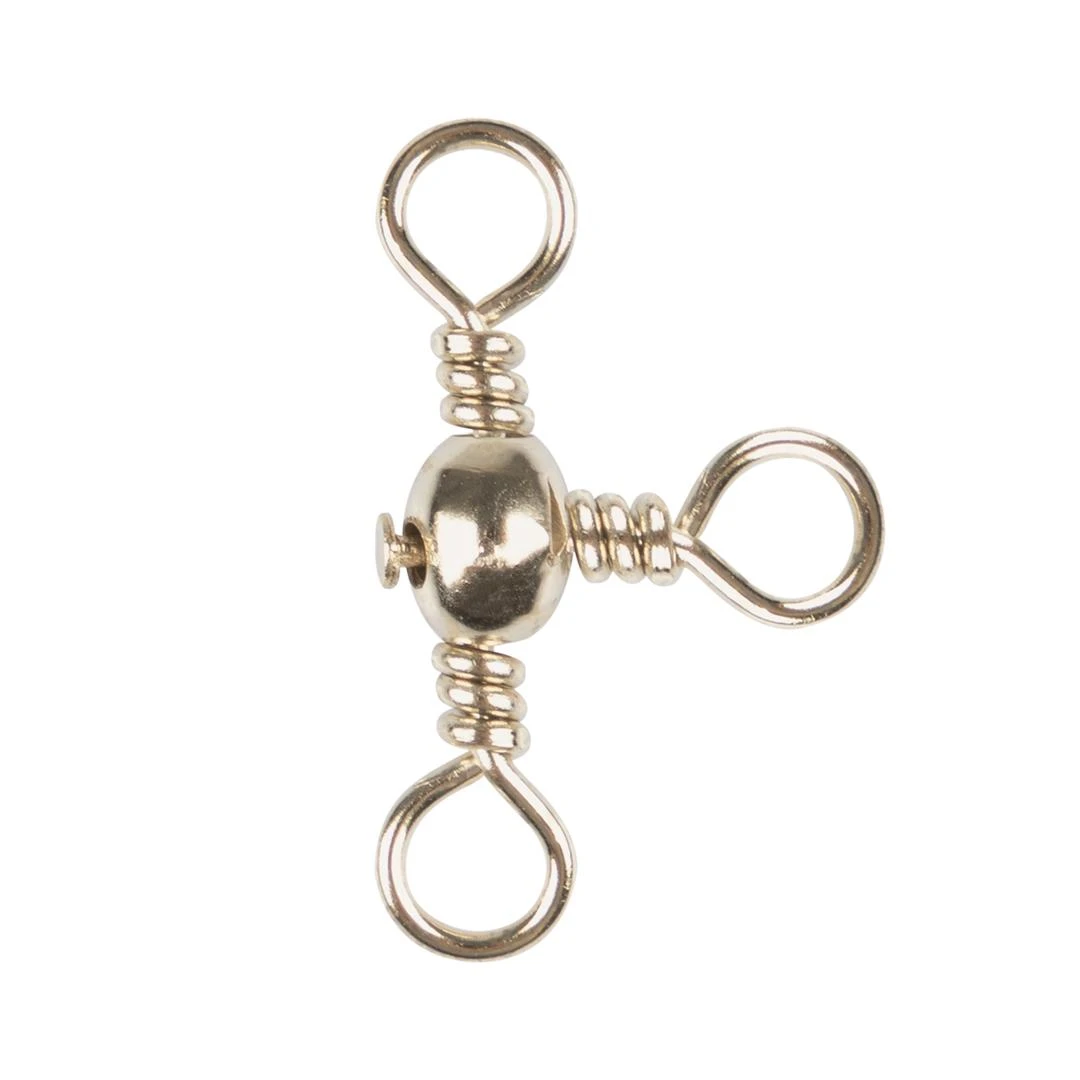 Girador Triplo DOURADO - Barrel Cross Swivels 