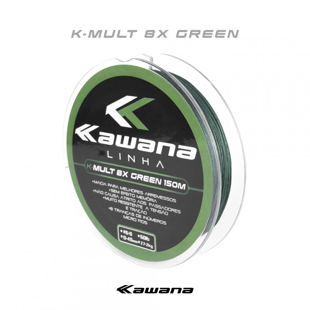 Linha Kawana K-Multi 8X Green 150m $5.08