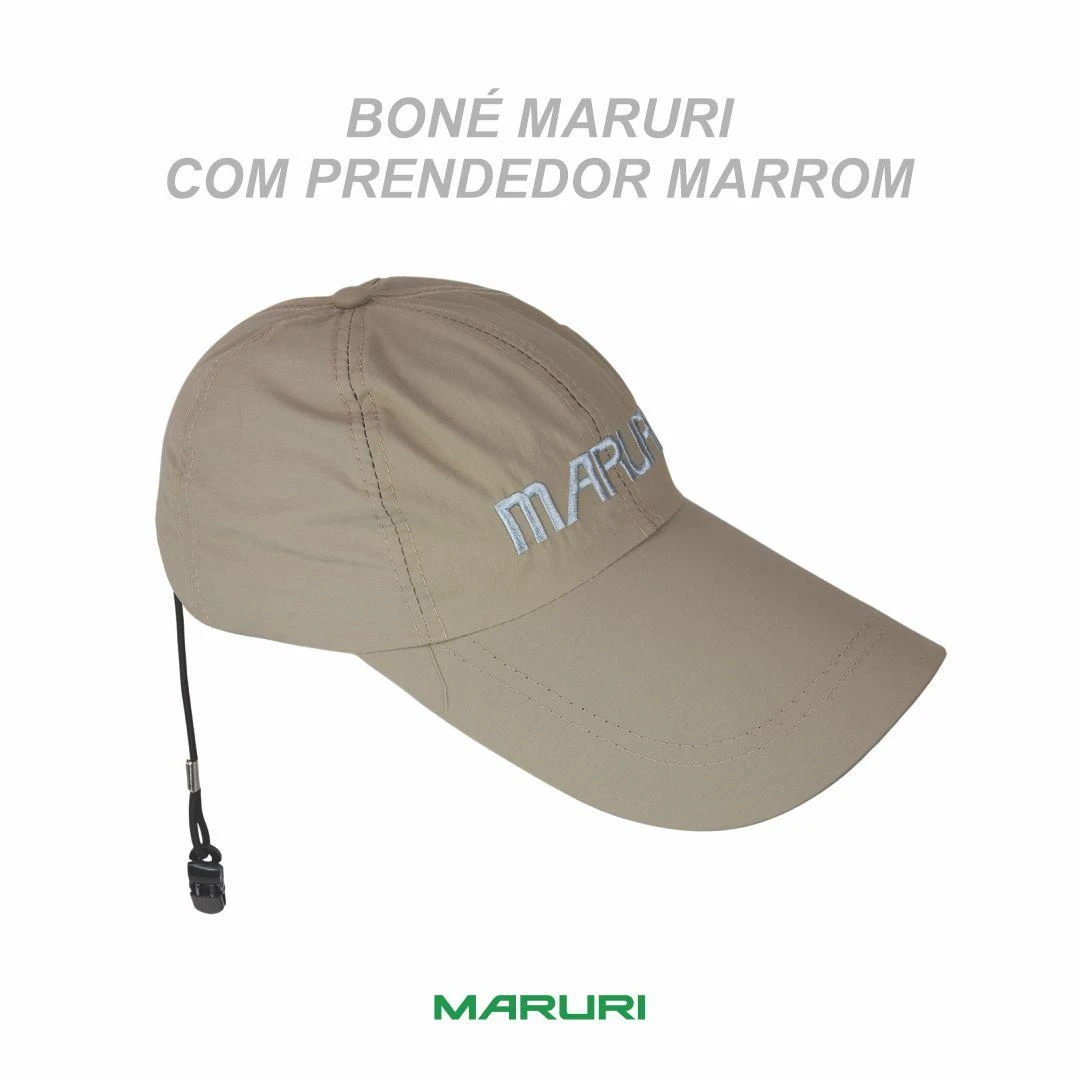 Boné Maruri com Prendedor Marrom