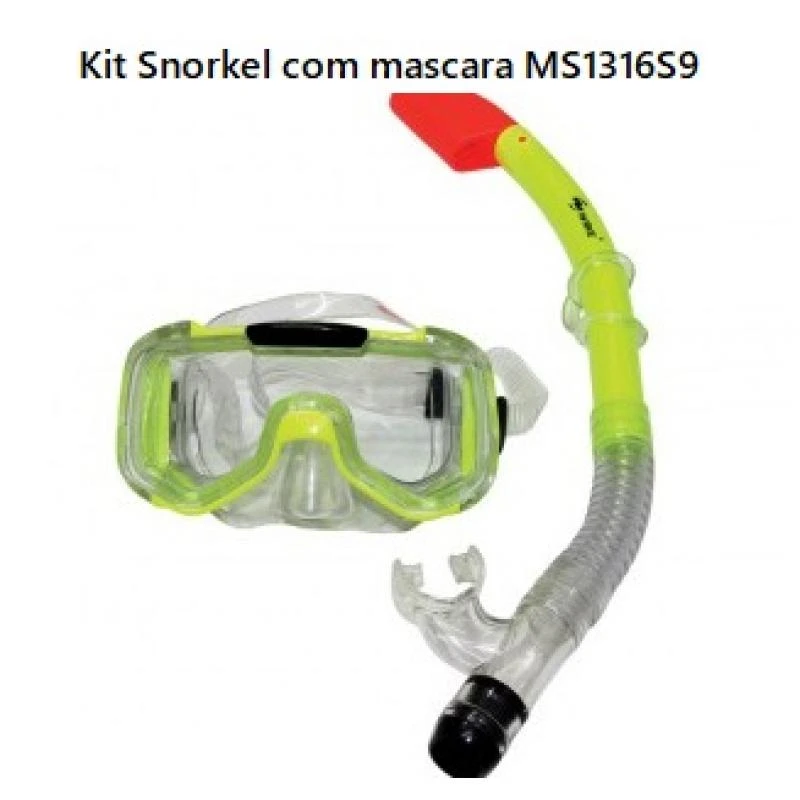 Kit Snorkel com mascara MS1316S9