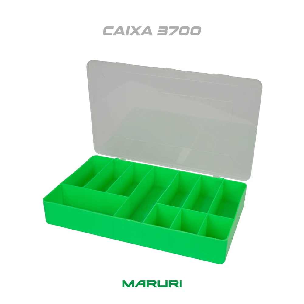 Caixa 3700 VERDE - 30 x 18cm -11 div