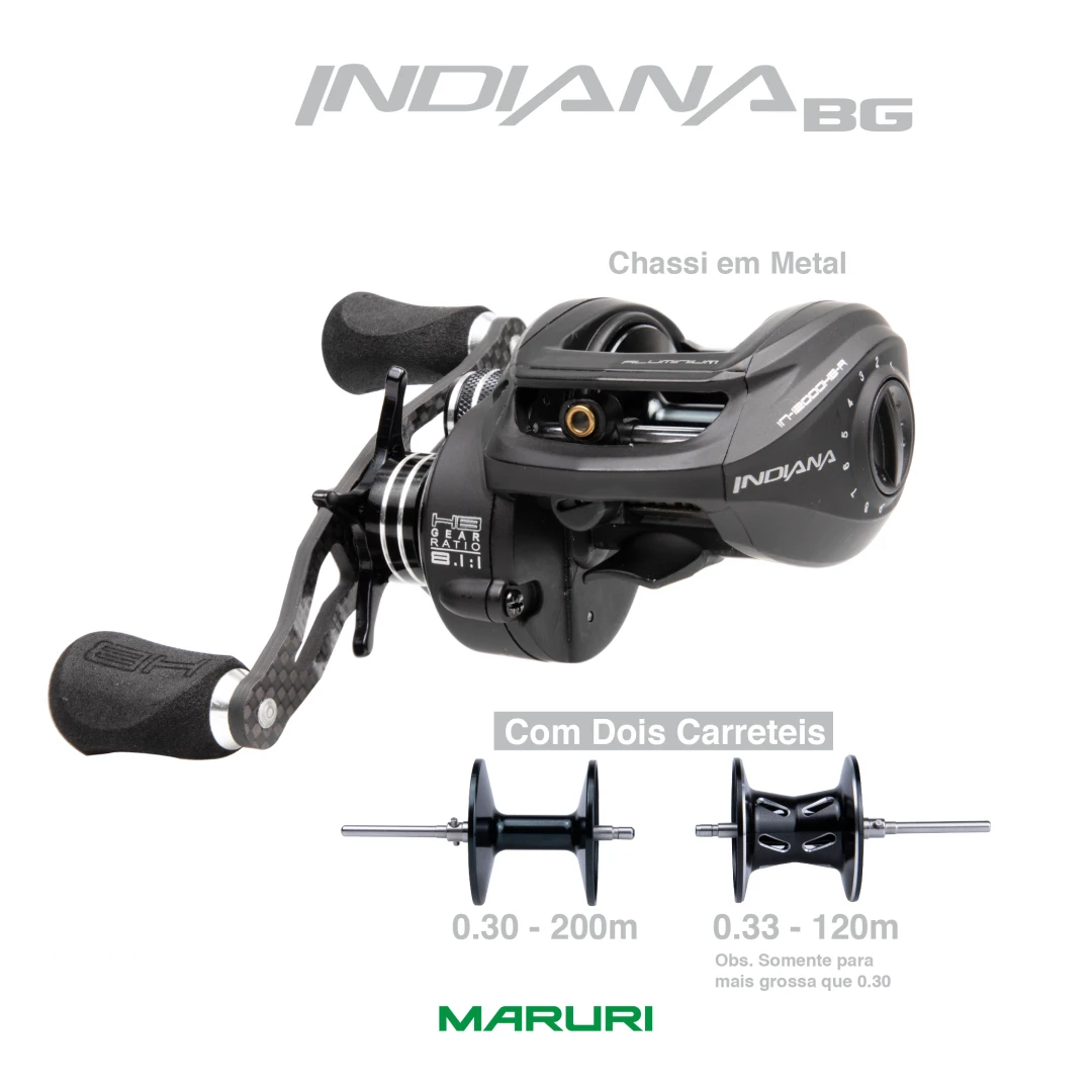 Indiana BG - c/ 2 Carretéis - PROMOÇÃO DE 49.90 P U$ 34.00