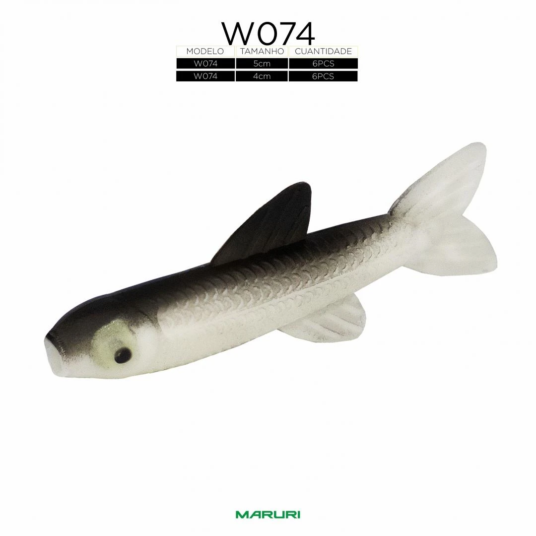 Isca Soft Bait W074 - 4 e 5cm - 6pçs