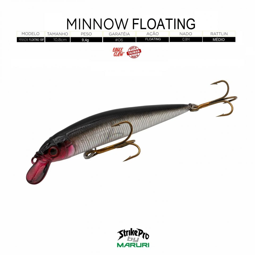 StrikePro by Maruri MINNOW FLOATING 108F  << OFERTA DE 2.20 = 1.00>>