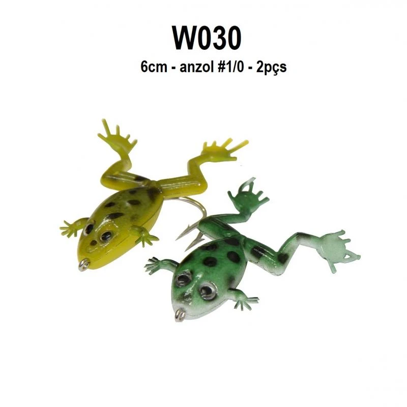 Isca Soft Sapo W030 - 6cm - 2pçs
