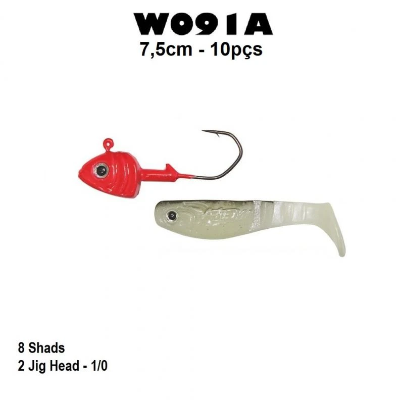 Isca Soft W091A com 7,5cm - 10pçs