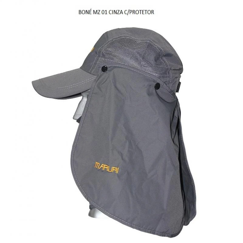 Boné MZ 01 cinza com protedor