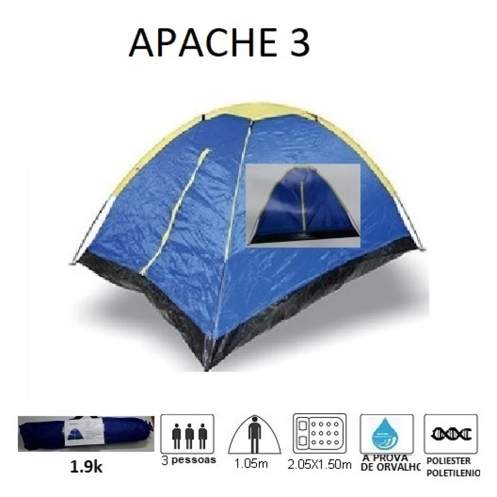 Barraca Apache 3 Pessoas (2,05 x 1,50 x 1,05)