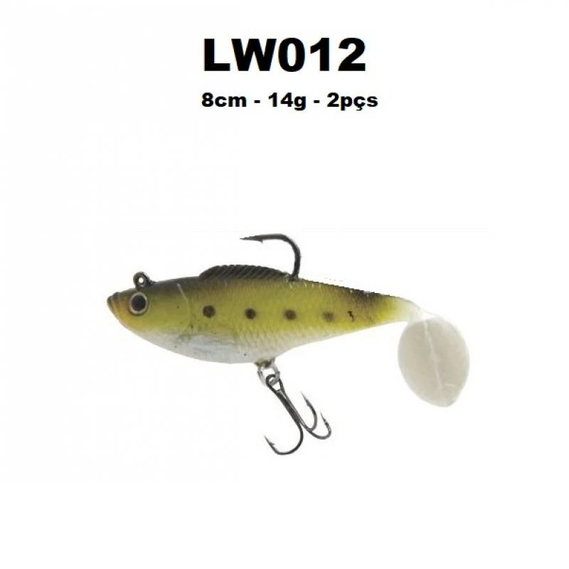 Isca Soft LW012 com 8cm- 14g - 2pçs
