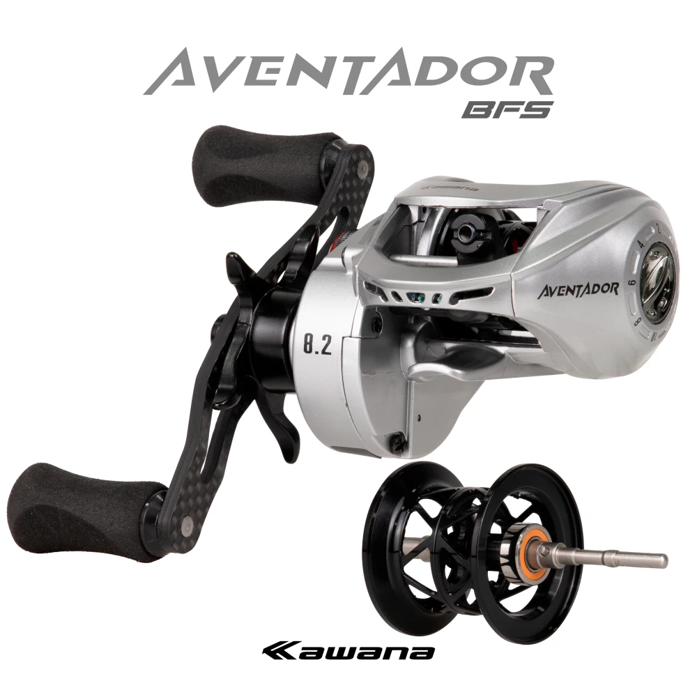 Aventador BFS - Carretilha KWN - 2rol cerâmica - Novo freio - 8.2:1