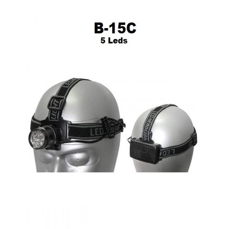Lanterna de cabeça B-15C 5 led - Promoção 3.90